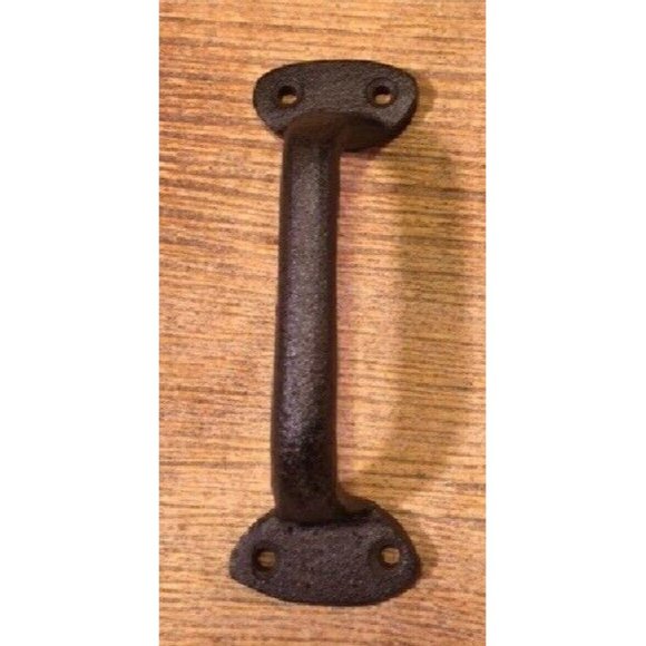 Two (2) Small Cast Iron Handle Barn Door Pulls Two (2) 0184-0053 - Picture 4 of 12